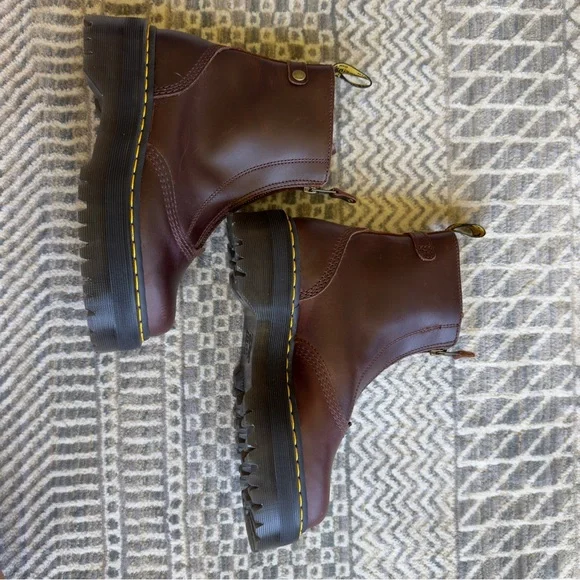 Dr. Marten Jetta Zip Platform Ankle Boots - Picture 3 of 9